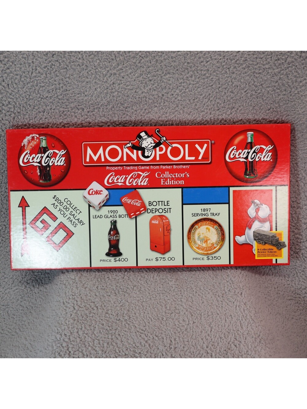 Coca-Cola Monopoly Collector's Edition Board Game Red Multicolor Soda Theme